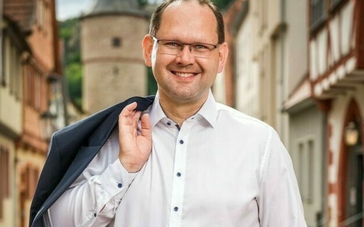 Bürgermeister Michael Hombach Maingasse JM Stadt Karlstadt Bürgermeister Michael Hombach Maingasse JM Stadt Karlstadt